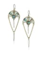 thumb Gold Plated Zinc Alloy Personalized Shell Drop drop Earring 0