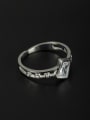 thumb Stainless steel Square Rhinestone Rust Ring 6-8# 1