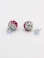 thumb Copper Round Multi-Color austrian Crystals Beautiful Studs stud Earring 0