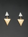 thumb Personalized Stainless steel Multicolor Triangle Drop drop Earring 0