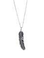 thumb Feather style with Silver-Plated Titanium necklace 0