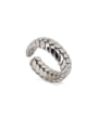 thumb New design Silver-Plated Titanium Personalized Band band ring in Silver color 1