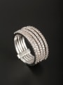 thumb Blacksmith Made Platinum Plated Copper Zircon Ring  6#-9# 0