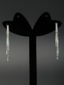 thumb Blacksmith Made Platinum Plated Zircon Flower Hoop hoop Earring 0