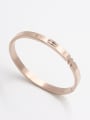 thumb Stainless steel  Rose Zircon Beautiful Bangle  59mmx50mm 0