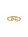 thumb Gold Plated Stainless steel Statement Gold Band band ring 0