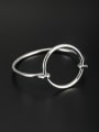 thumb New design Platinum Plated Round Bangle in White color 0