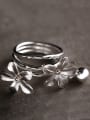 thumb Model No JZ000010 Silver Flower Silver Beautiful Band band ring 0