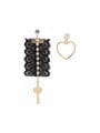 thumb Heart style with Gold Plated Titanium Drop drop Earring 0