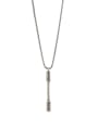 thumb Silver-Plated Titanium Personalized Silver Necklace 0