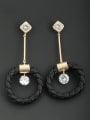thumb Model No 1000001811 Custom White Round Drop drop Earring with Gold Plated 0