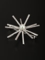 thumb Platinum Plated Copper Pearl White Lapel Pins & Brooche 0