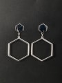 thumb Personalized Platinum Plated Zinc Alloy Geometric Drop drop Earring 0