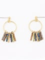 thumb Personalized Copper Multi-Color Fringe  Drop drop Earring 0