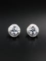 thumb Model No LYE-117662B New design Platinum Plated Zircon Studs stud Earring in White color 0
