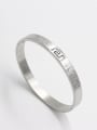 thumb Stainless steel   White Bangle   63MMX55MM 0