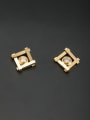 thumb Custom Gold Round Studs stud Earring with Stainless steel 0