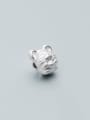 thumb 999 Fine Silver With White Gold Plated Cute  Mouse Beads Diy Accessories 3