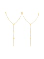 thumb Stainless steel Tassel Minimalist Lariat Necklace 3