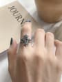 thumb 925 Sterling Silver star free size Ring 0
