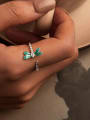 thumb 925 Sterling Silver Enamel Dragonfly Dainty Band Ring 1