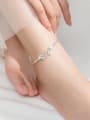 thumb 925 Sterling Silver Vintage Bell  Bead Anklet 1