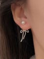 thumb 925 Sterling Silver Bowknot Vintage Stud Earring 4