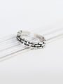 thumb 925 Sterling Silver Geometric  Chain Vintage Band Ring 1