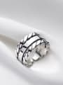thumb 925 Sterling Silver  Vintage Woven multi-layer  Stackable Ring 0