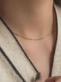 thumb Titanium Steel Geometric Vintage Bead Chain Necklace 1