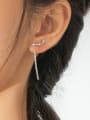 thumb 925 Sterling Silver Tassel Cute Threader Earring 1