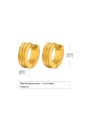 thumb Titanium Steel Geometric Hip Hop Huggie Earring 3