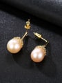 thumb 925 Sterling Silver Water Drop  Freshwater Pearl Trend  Lace design Drop Earring 2