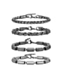 thumb Stainless steel Irregular Hip Hop Bracelet 0