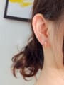 thumb Titanium Geometric Minimalist Huggie Earring 1