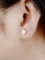 thumb Titanium Geometric Minimalist Stud Earring 1