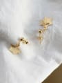 thumb 925 Sterling Silver Trend   Double Star Stud   Drop Earring 2