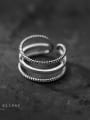 thumb 925 Sterling Silver Geometric Minimalist Stackable Ring 0