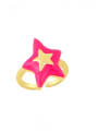 thumb Brass Enamel Five-pointed starTrend Band Ring 2