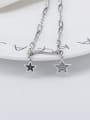 thumb 925 Sterling Silver Star Vintage Hollow Chain  Necklace 2