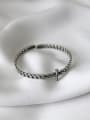thumb 925 Sterling Silver Cross Vintage Cuff Bangle 1