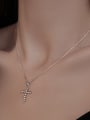 thumb 925 Sterling Silver Cross Minimalist Necklace 1