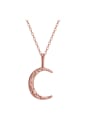 thumb 925 Sterling Silver Moon Minimalist Necklace 0