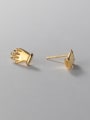 thumb 925 Sterling Silver Palm Vintage Stud Earring 4
