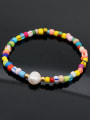 thumb Stainless steel MGB  Bead Multi Color Letter Bohemia Stretch Bracelet 1