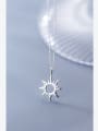 thumb 925 Sterling Silver Sun Flower Minimalist Necklace 2