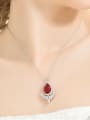 thumb Copper Cubic Zirconia Geometric Dainty Necklace 3