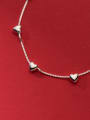 thumb 925 Sterling Silver Heart Minimalist Link Bracelet 2