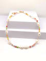 thumb Freshwater Pearl Multi Color Glass beads  Bohemia Necklace 0