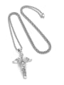 thumb Stainless steel Angel Hip Hop Long Strand Necklace 0